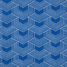 Printed Cotton ORTO Blue / White